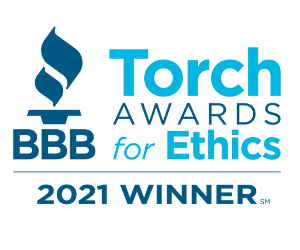 2021 Winner BBB Torch Awards for Ethics